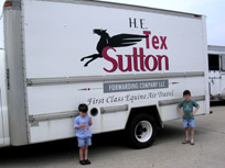 H.E. Tex Sutton Forwarding Company Employees | Horse Transportation